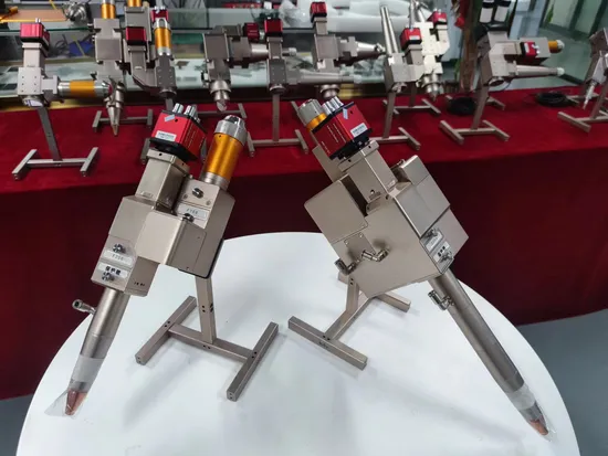 Testa di saldatura laser fibra da tavolo con doppi motori e controllo multifunzionale