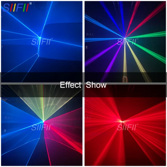 Proiettore laser di animazione 3D professionale 1W 2W 3W 4W 5W 6W Proiettore laser RGB Illuminazione scenica Disco DJ Luce laser per discoteca