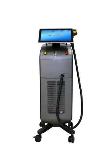 Dispositivo per la depilazione laser a diodi Weifang Km, lunghezze d'onda triple 808 Alex 755 YAG1064nm, 3 onde 20Hz, sistemi di epilatore per depilazione laser Trio 3D Titanium Ice 808nm