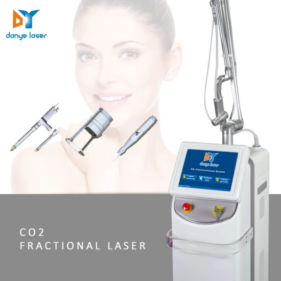 Dispositivo per la rimozione delle cicatrici per il ringiovanimento facciale con laser frazionato a CO2 con tubo in vetro/RF per uso clinico e ospedaliero