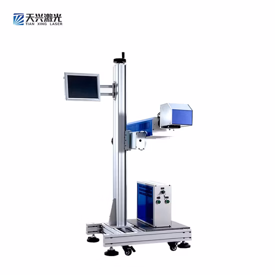 Data di scadenza Stampante per codici batch Macchina per marcatura laser UV a fibra CO2 3W 5W Codice QR Stampante online Laser per macchina per imballaggio flessibile/Materiale PE